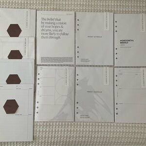 Cloth & Paper A5 Minimalist Weekly Planner Inserts